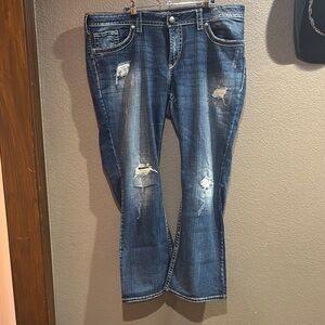 Silver jeans pioneer size 18, length 31